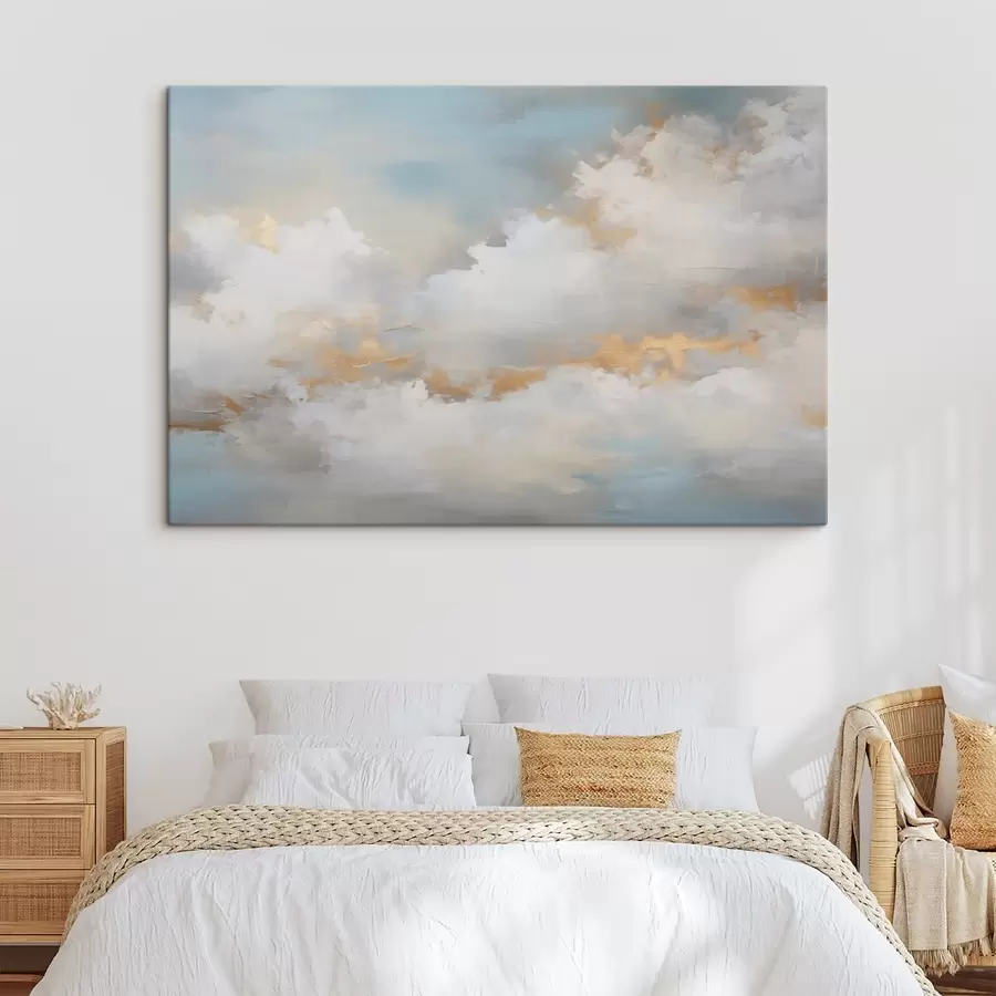 Fototapete Himmel und Wolken imitieren Malerei s46760