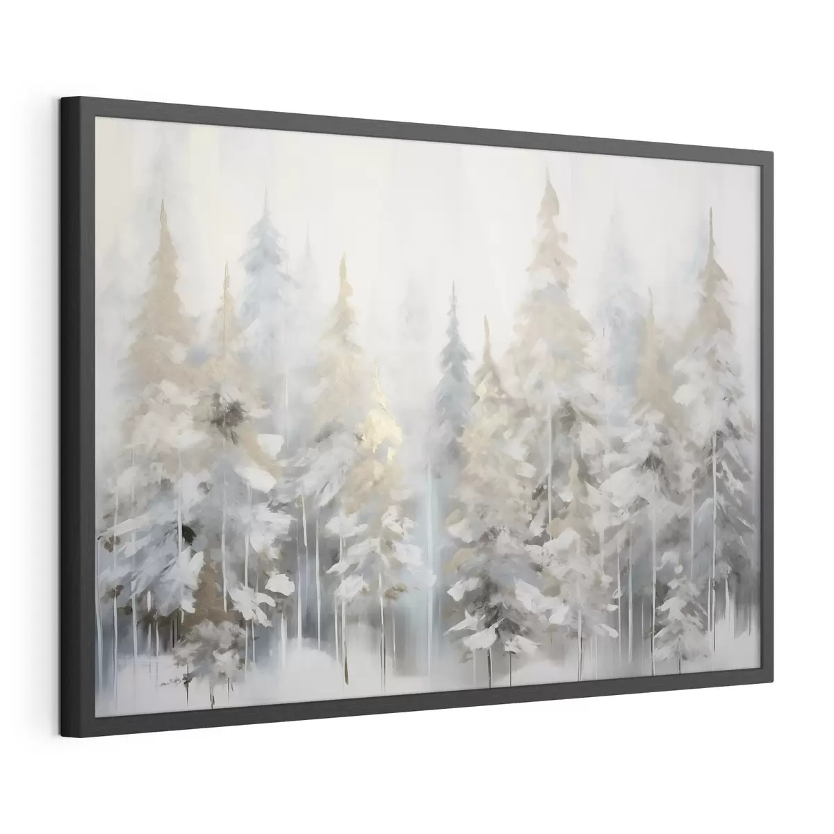 Poster Winterwald-Imitationsgemälde f46762