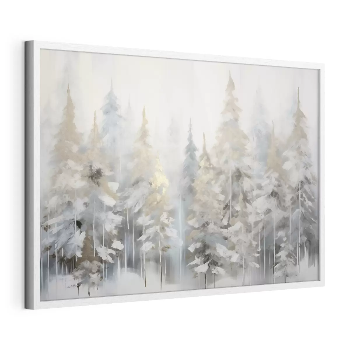 Poster Winterwald-Imitationsgemälde f46762