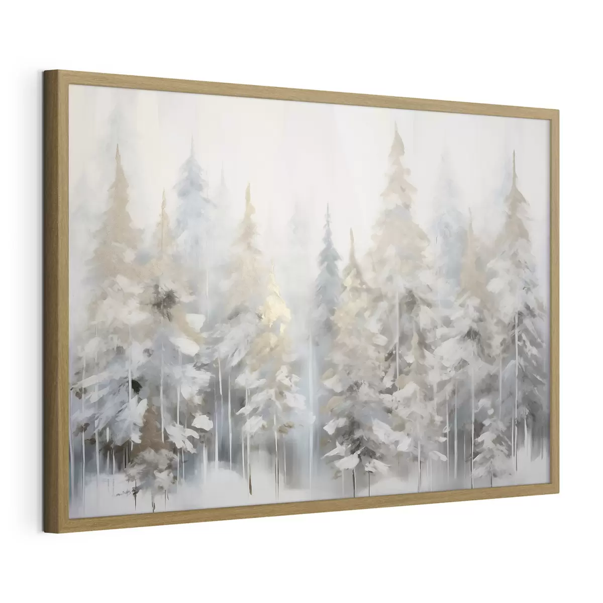 Poster Winterwald-Imitationsgemälde f46762