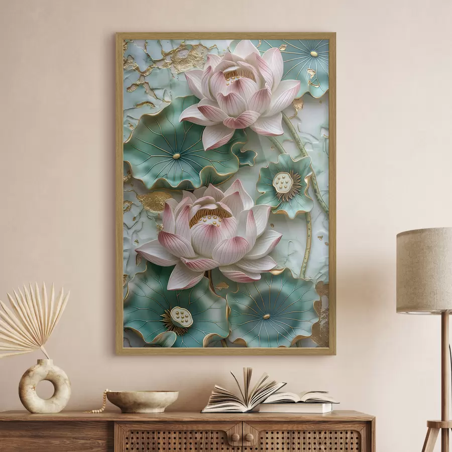 Fototapete Lotusblumen f46798