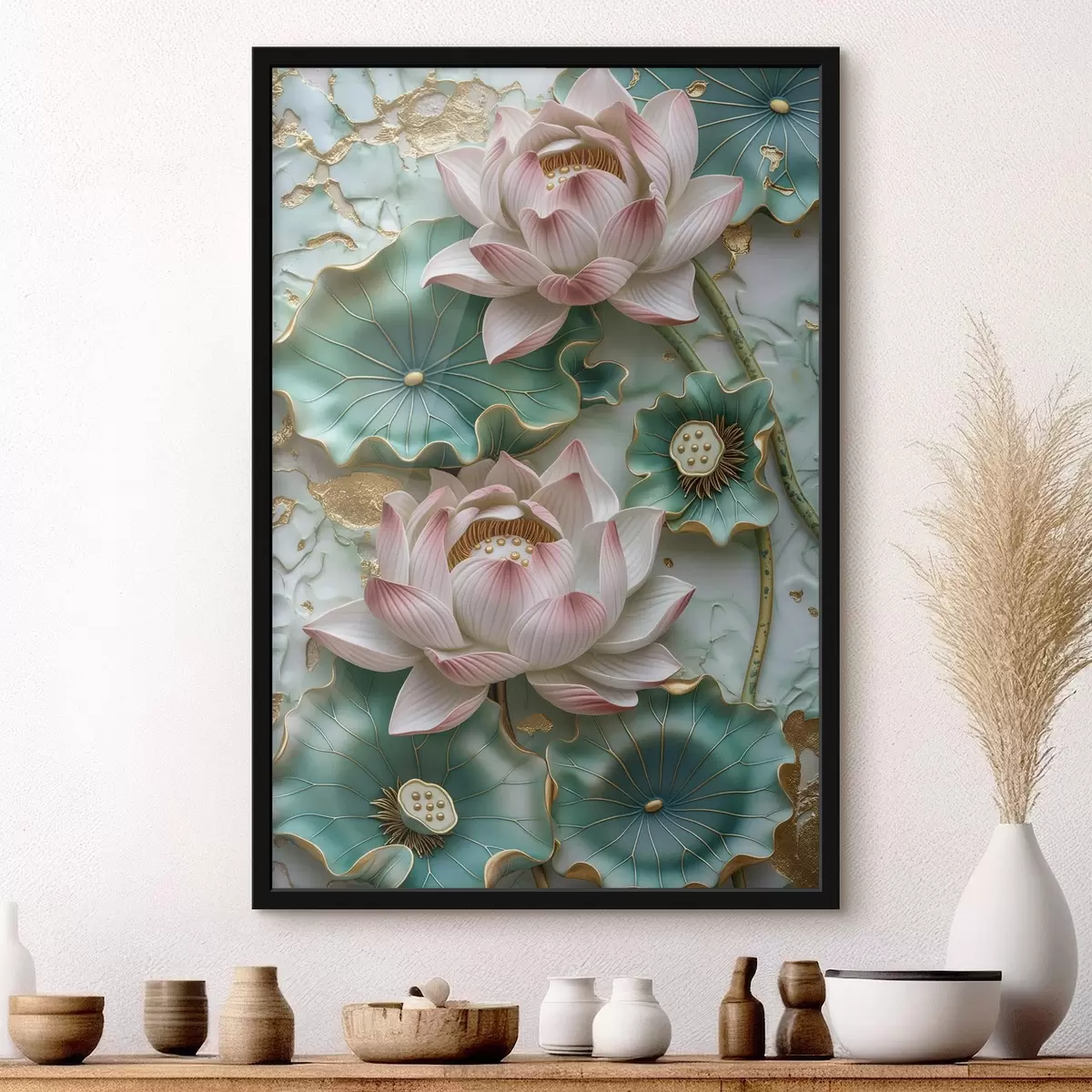 Poster Lotusblumen f46798