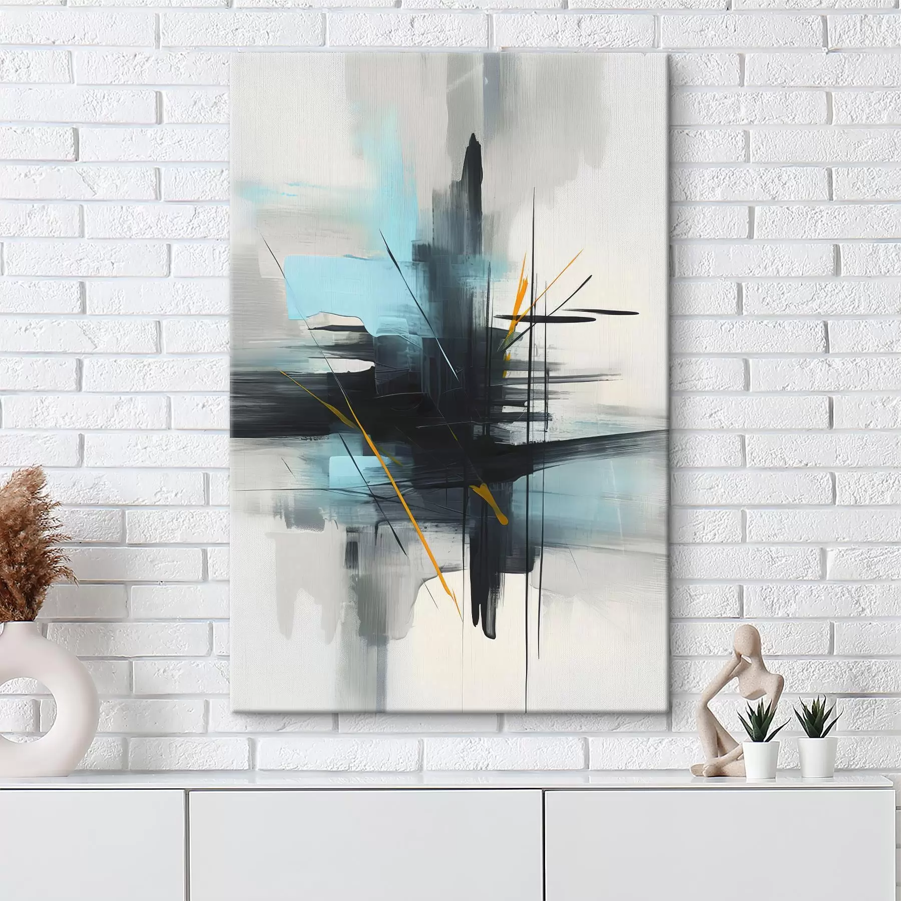 Fototapete Abstraktion mit Imitation von Spritzern und Pinselstrichen s46789