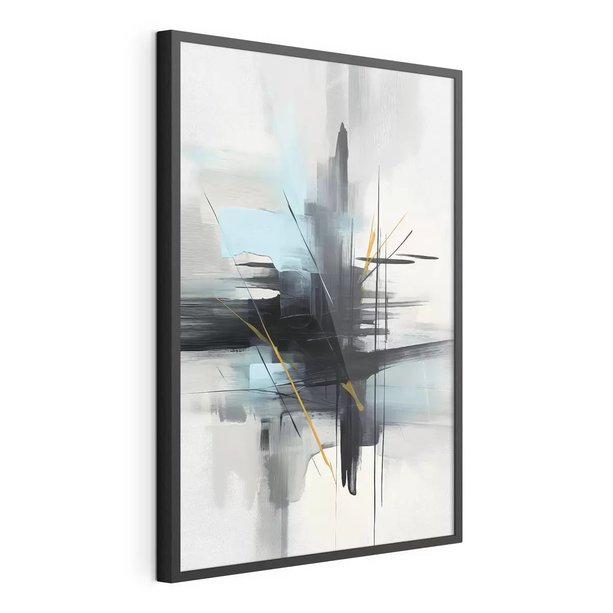Poster Abstraktion mit Imitation von Spritzern und Pinselstrichen f46789