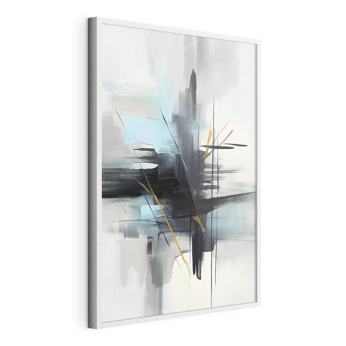Poster Abstraktion mit Imitation von Spritzern und Pinselstrichen f46789