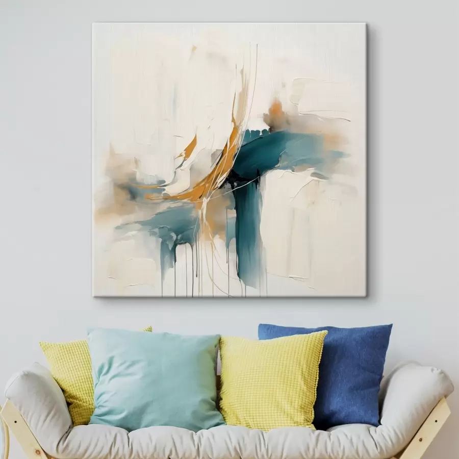 Fototapete Dynamische Abstraktion mit strukturierten Elementen s46657