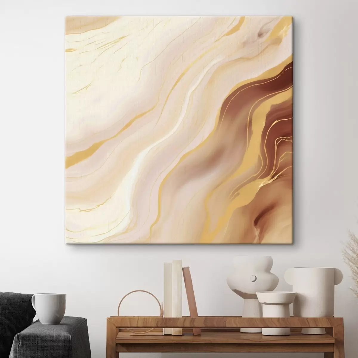 Fototapete Komposition mit natürlichen Farbübergängen s46661