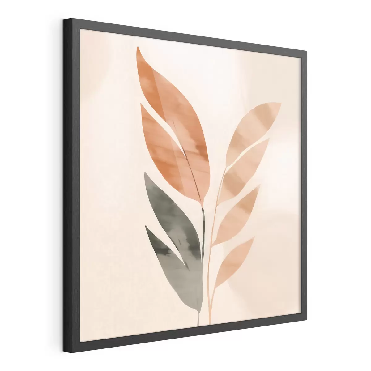 Poster Botanische Komposition in warmen Farbtönen f46647