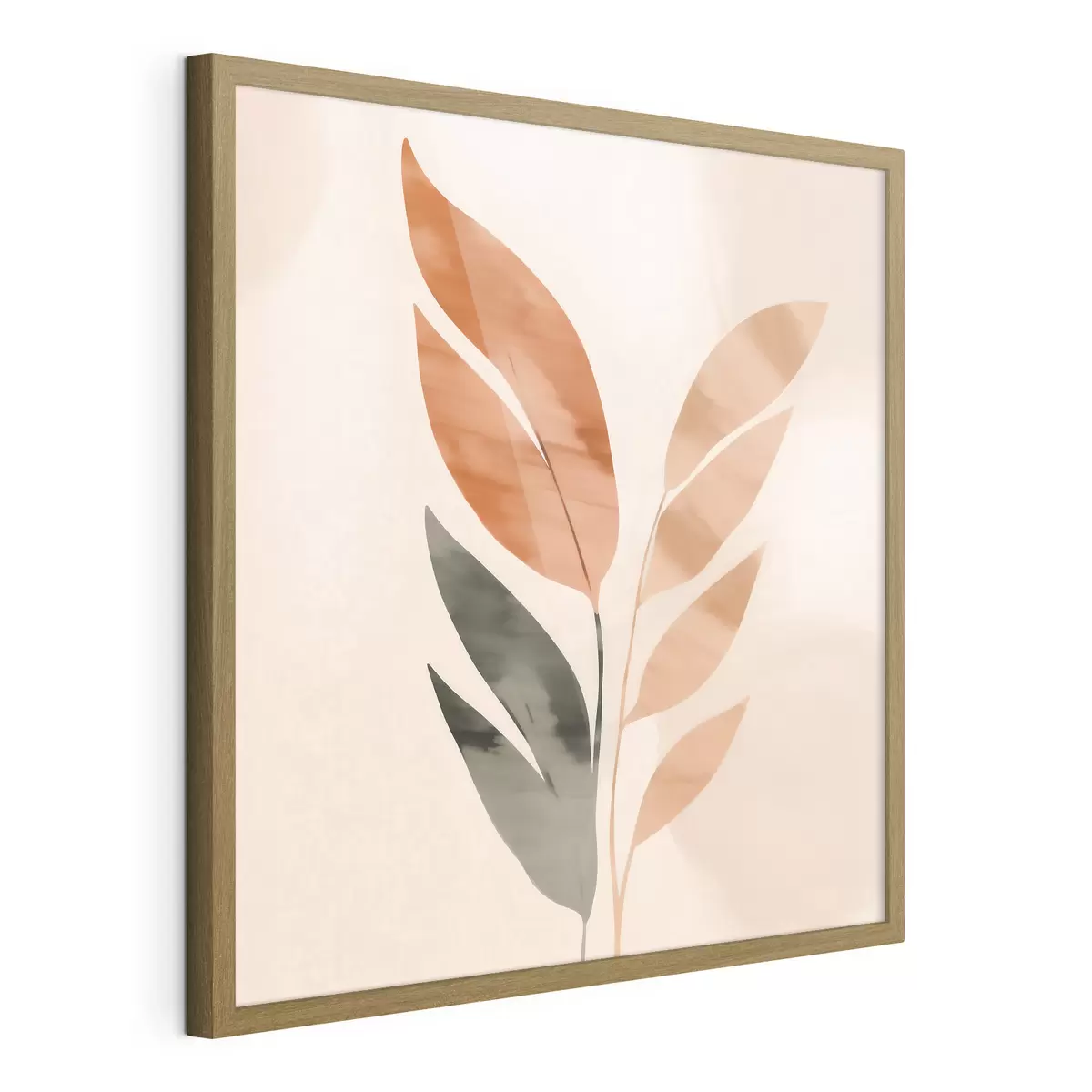 Poster Botanische Komposition in warmen Farbtönen f46647