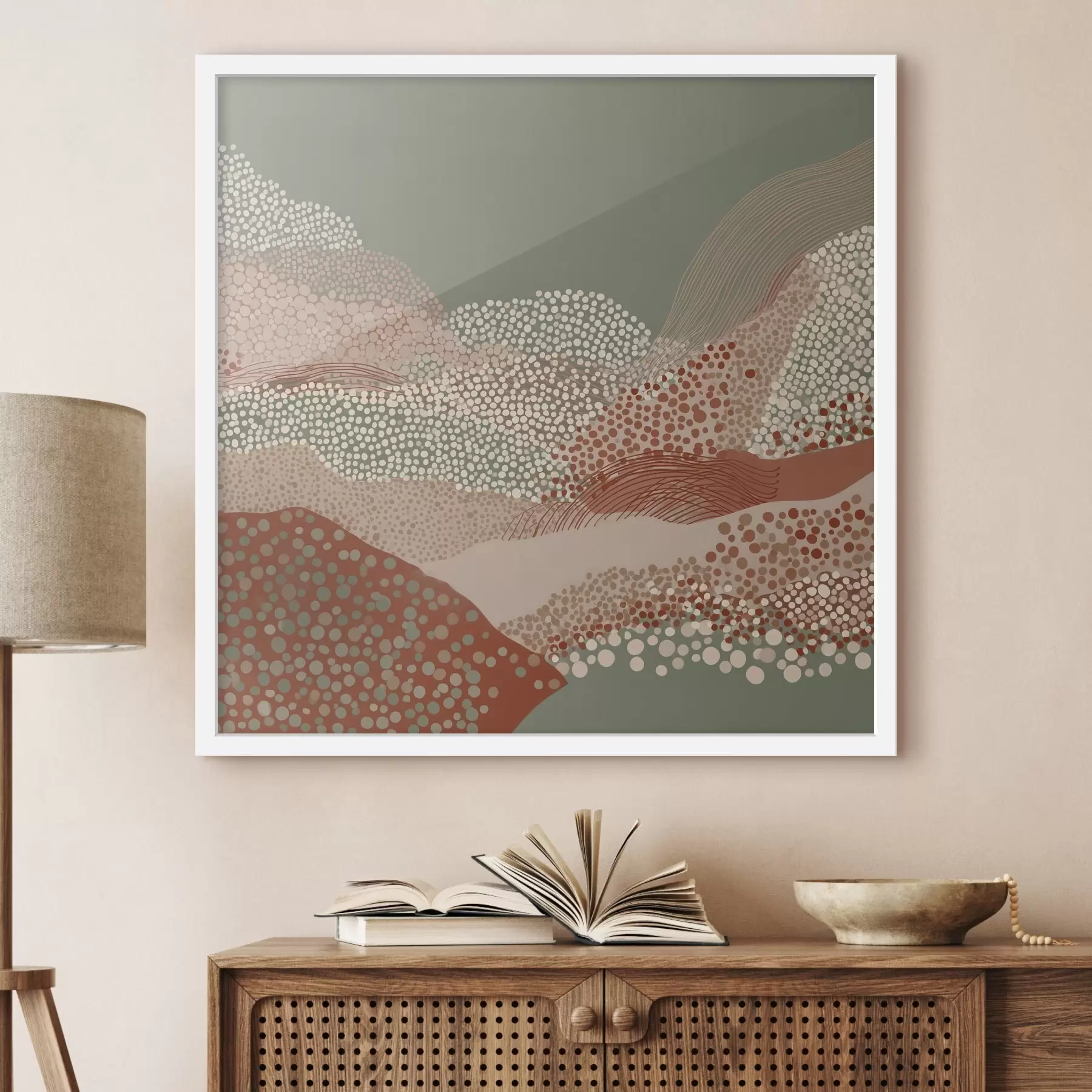 Fototapete Landschaft in stilisierter Ausführung f46652