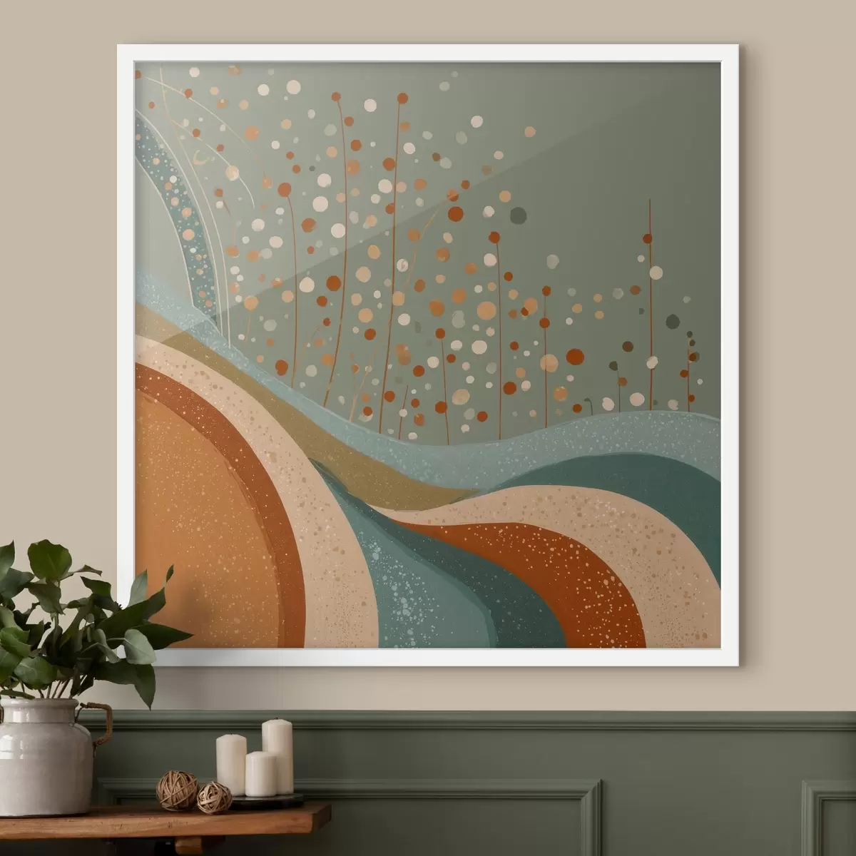 Poster Komposition mit dekorativen kleinen Elementen f46653