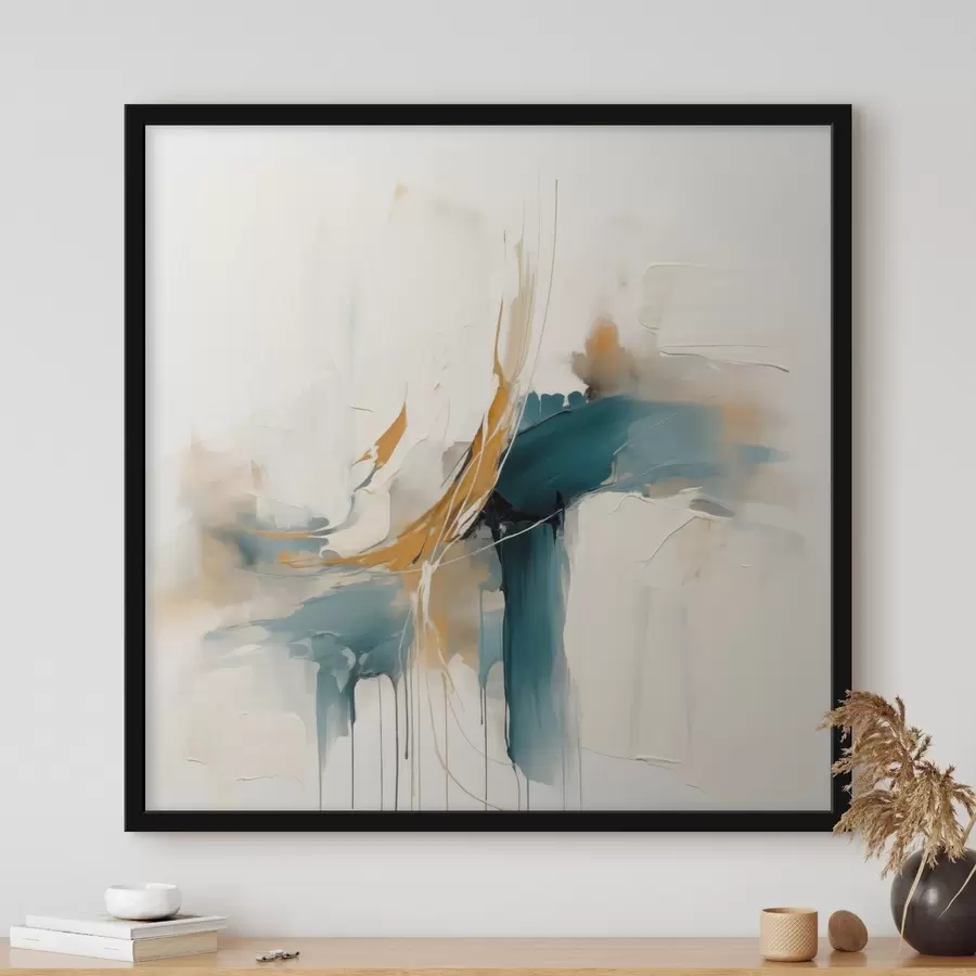 Fototapete Dynamische Abstraktion mit strukturierten Elementen f46657