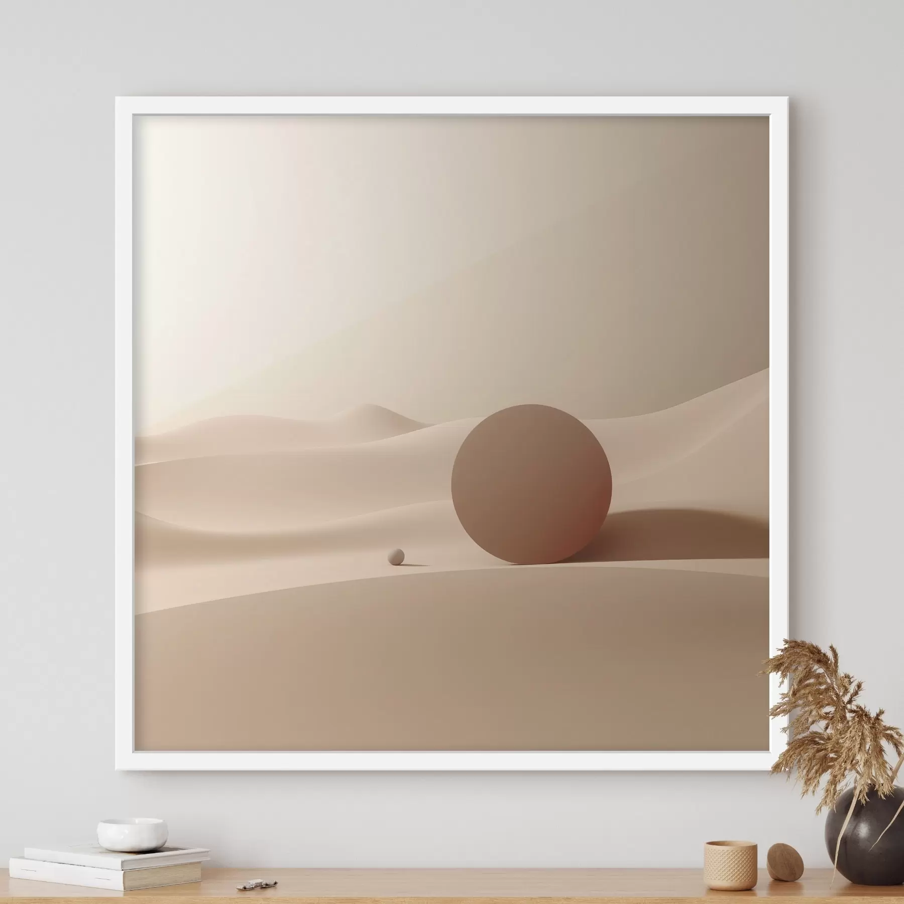 Fototapete Abstrakte Landschaft mit minimalistischen Formen f46658