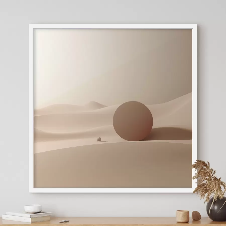 Fototapete Abstrakte Landschaft mit minimalistischen Formen f46658