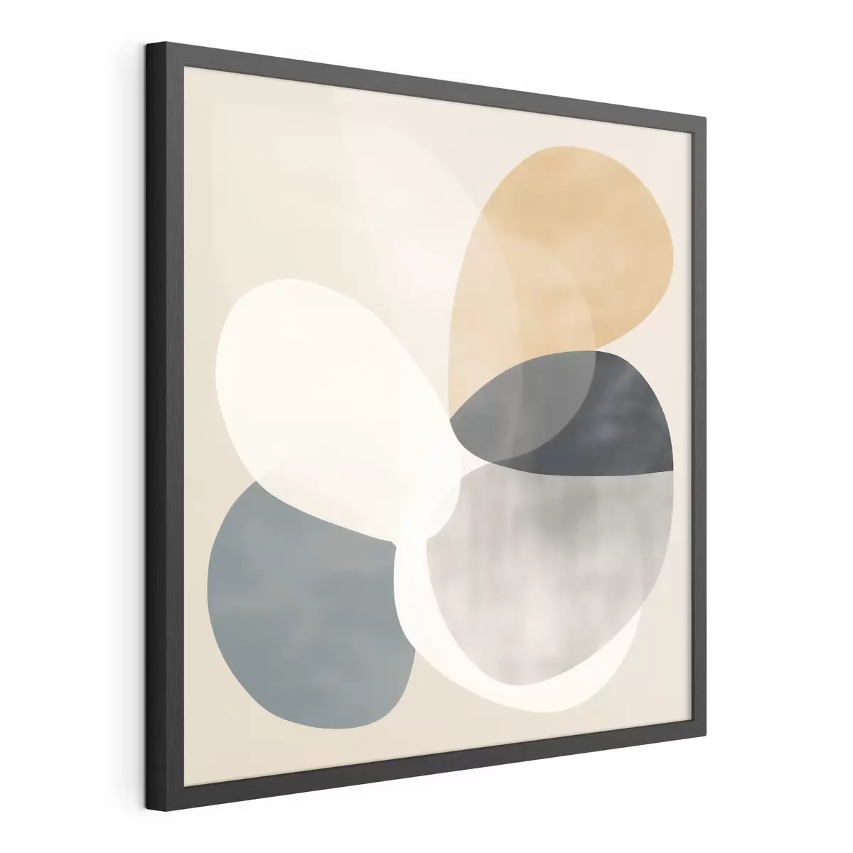 Poster Minimalistische Abstraktion mit weichen geometrischen Formen f46664