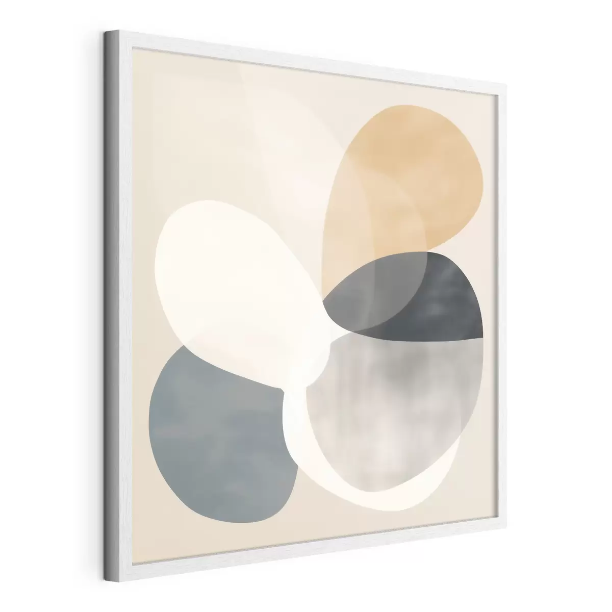 Poster Minimalistische Abstraktion mit weichen geometrischen Formen f46664