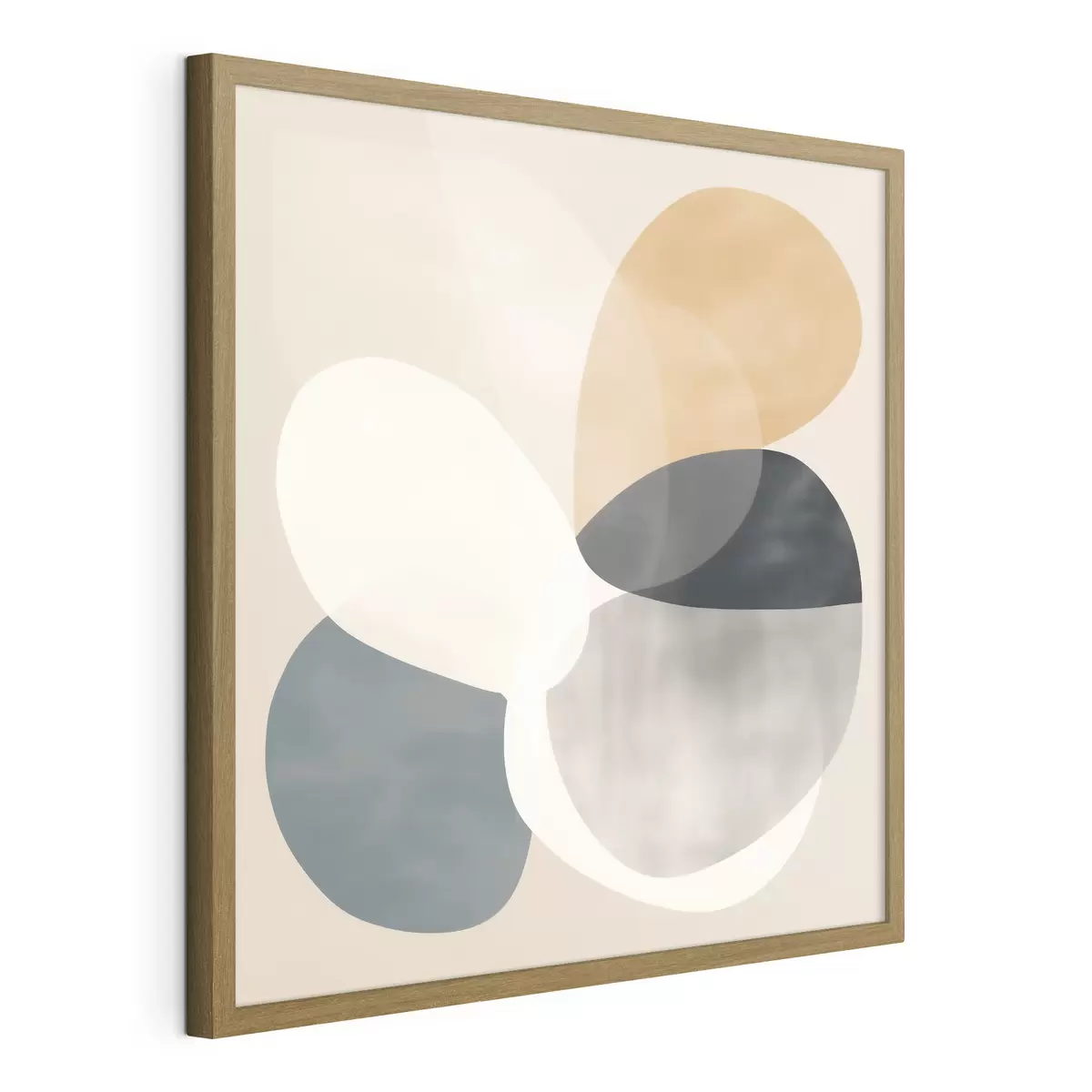 Poster Minimalistische Abstraktion mit weichen geometrischen Formen f46664