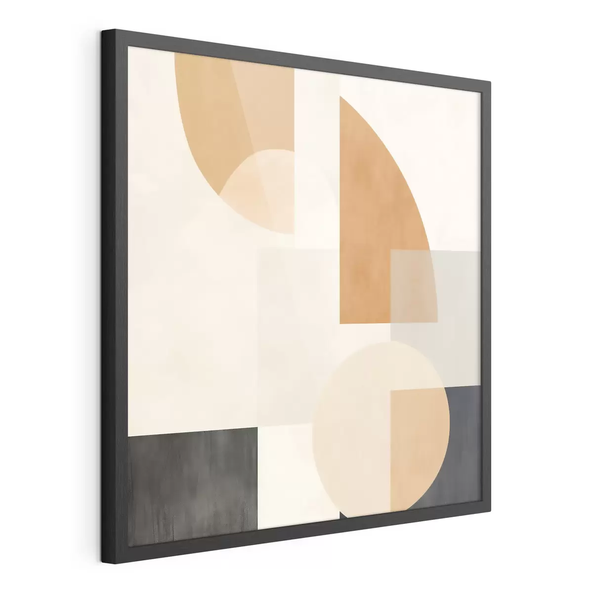 Poster Künstlerische Geometrie, die kreisförmige und lineare Formen kombiniert f46665