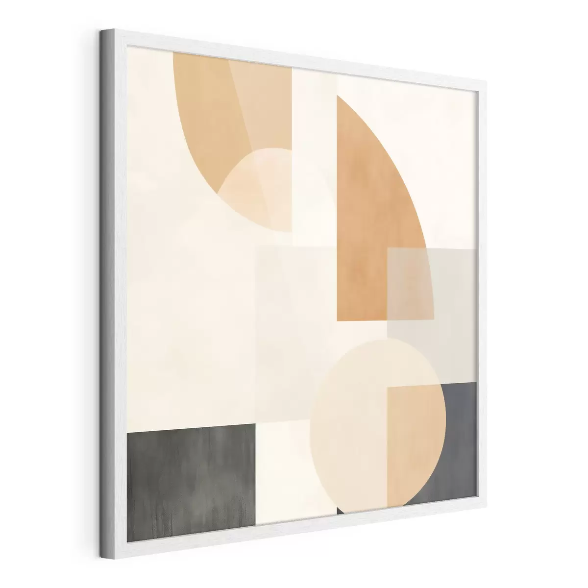 Poster Künstlerische Geometrie, die kreisförmige und lineare Formen kombiniert f46665