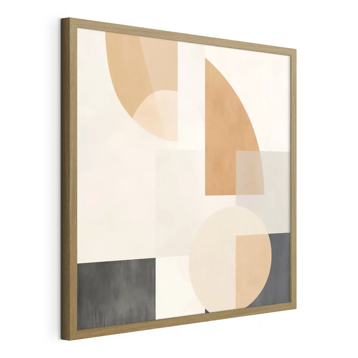 Poster Künstlerische Geometrie, die kreisförmige und lineare Formen kombiniert f46665