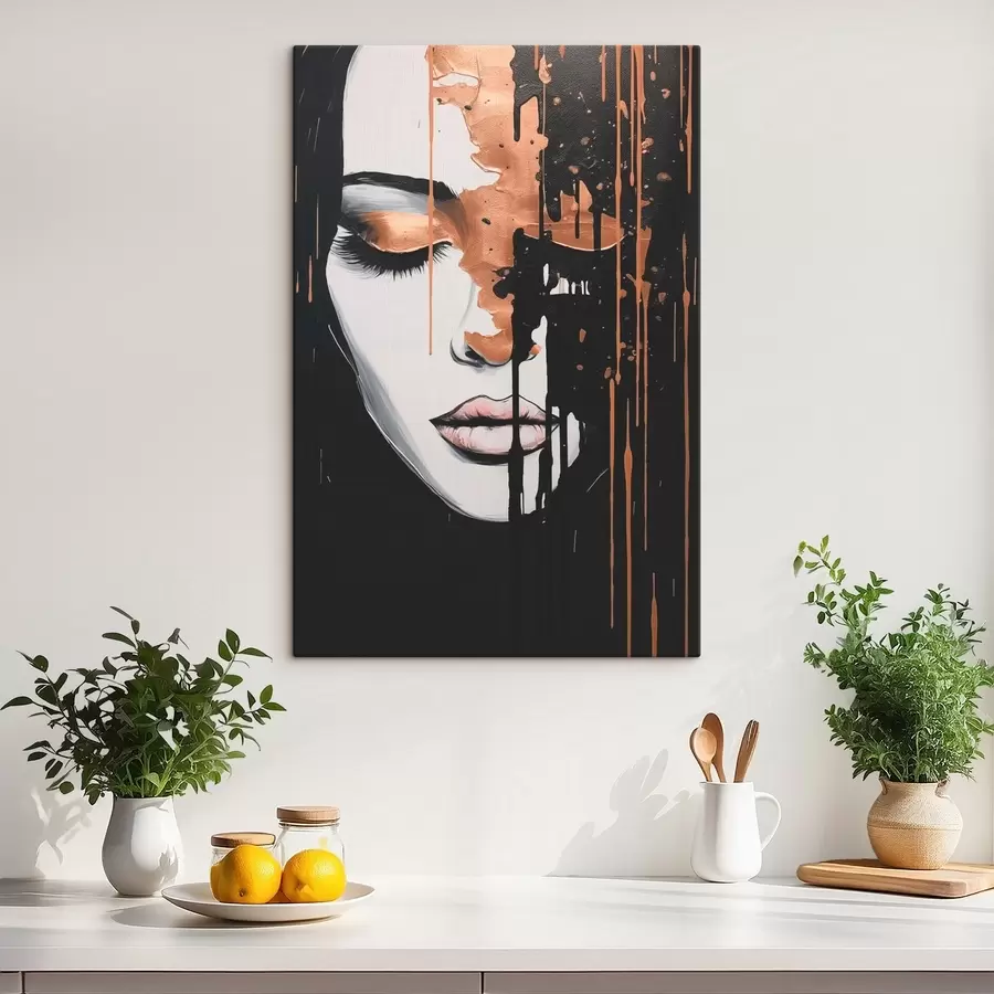 Fototapete Abstraktes Porträt eines Mädchens s46803