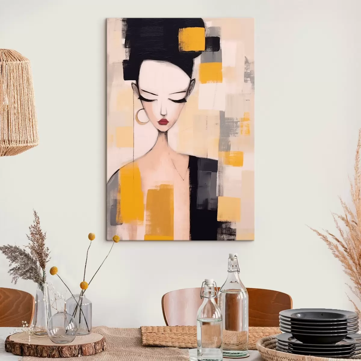 Fototapete Kubistisches Porträt s46806