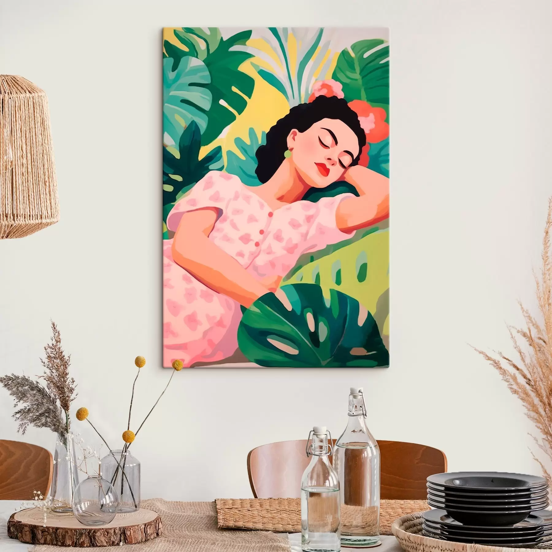 Fototapete Mädchen im Laub s46807