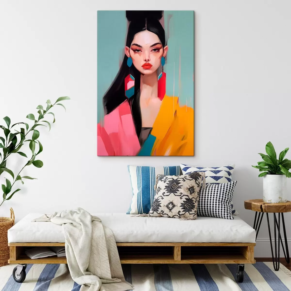 Fototapete Abstraktes Modeporträt s46808