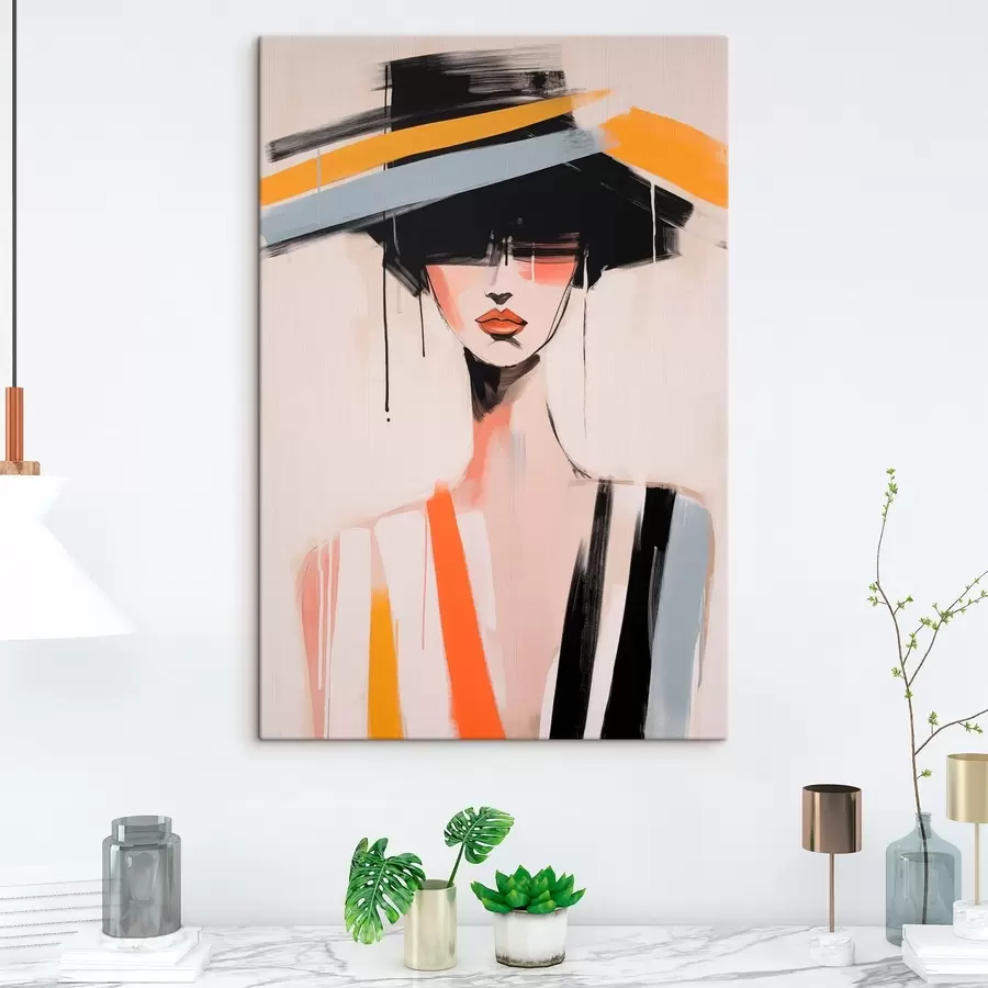 Fototapete Kubistisches Porträt s46809