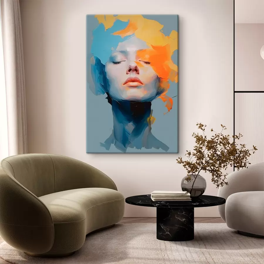 Fototapete Mädchen in Farbe s46810