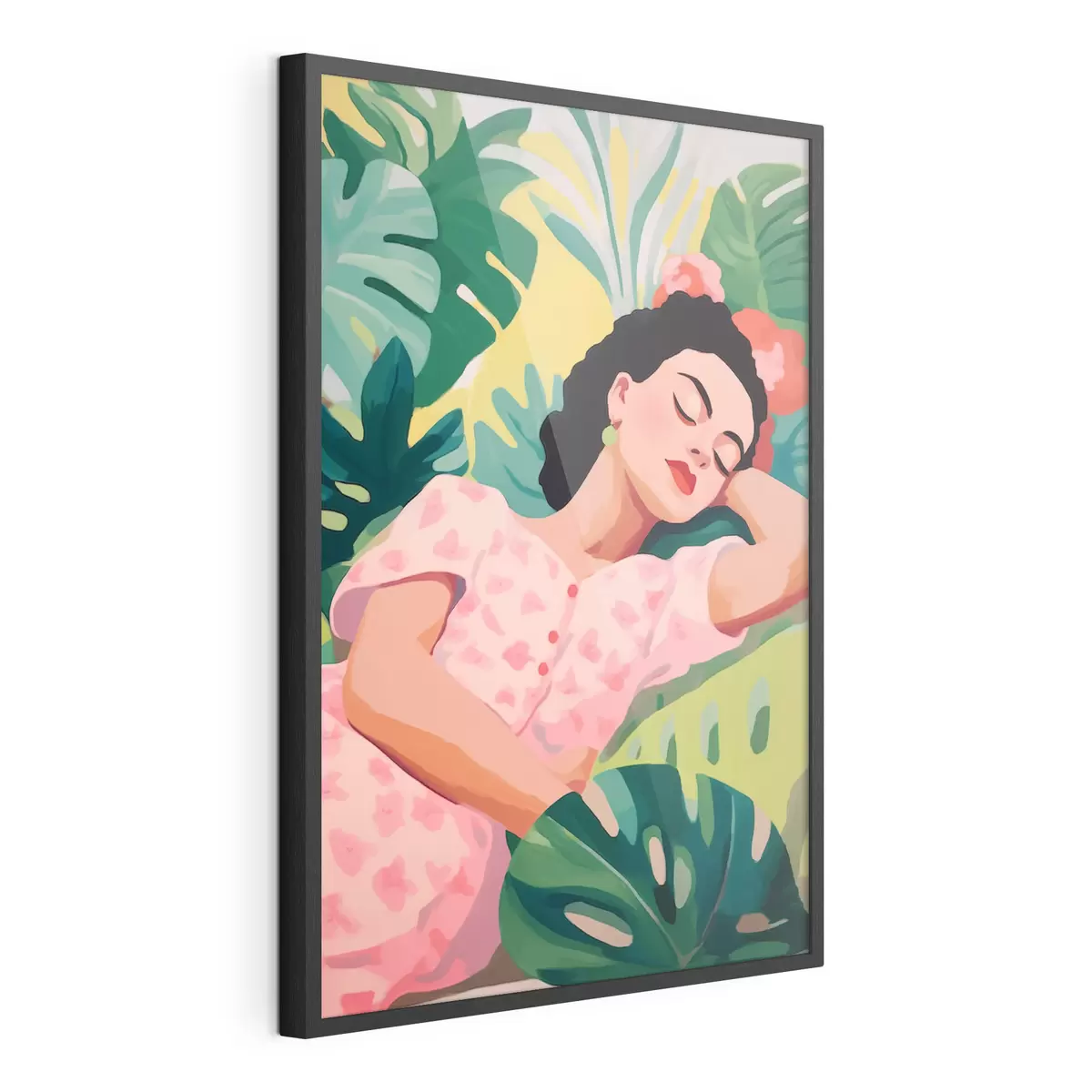 Poster Mädchen im Laub f46807