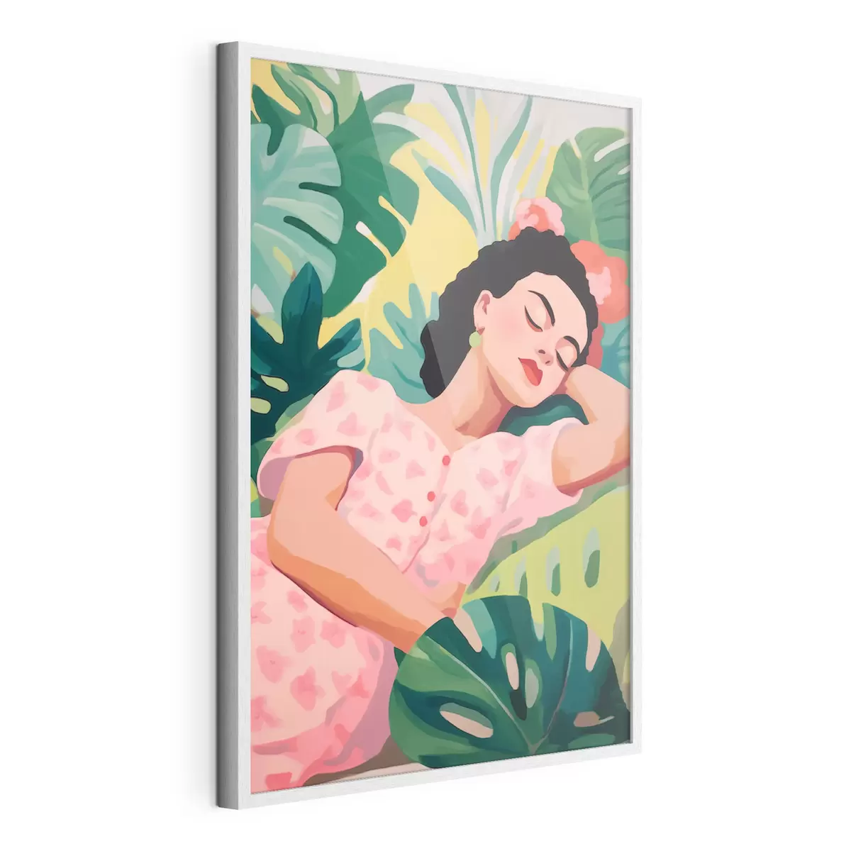 Poster Mädchen im Laub f46807