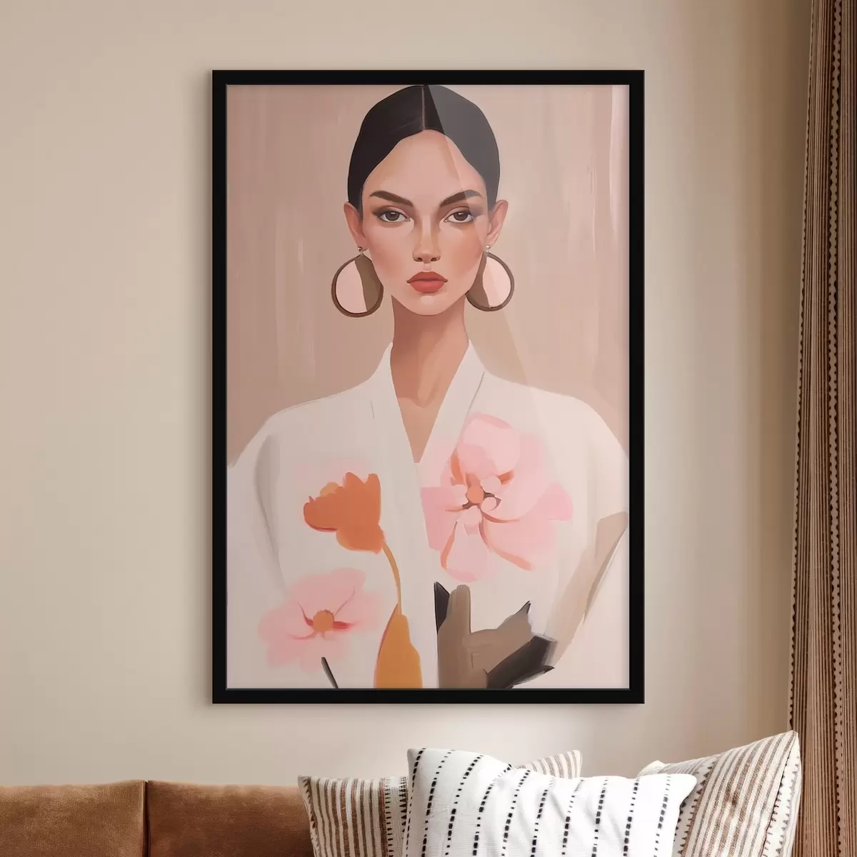 Poster Porträt eines Mädchens f46815