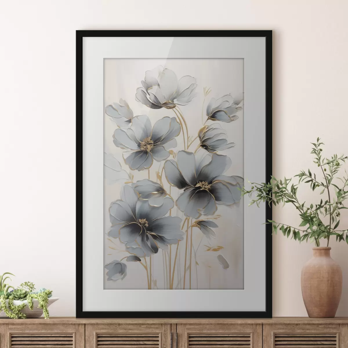Poster Abstrakte Blumen f46822