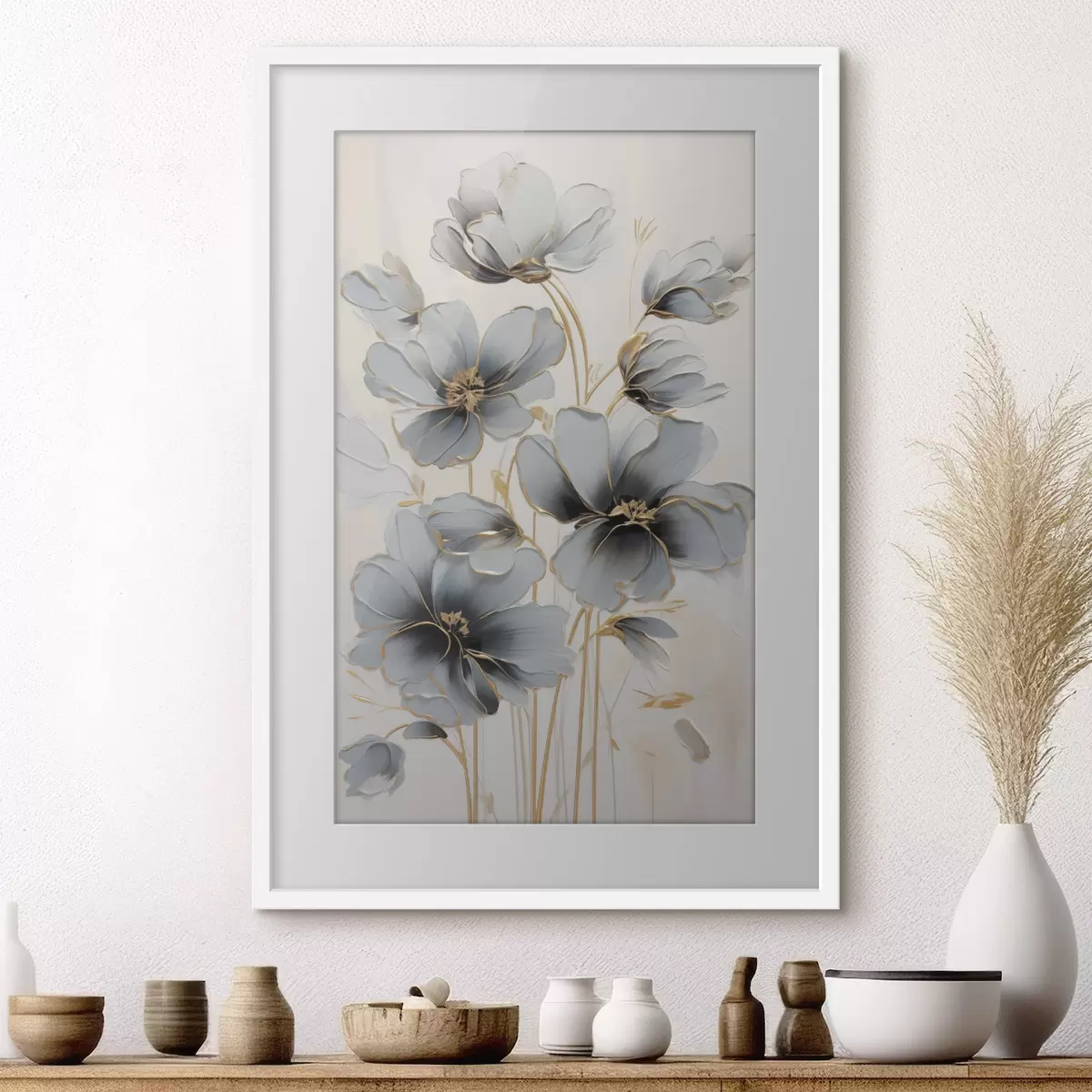 Poster Abstrakte Blumen f46822