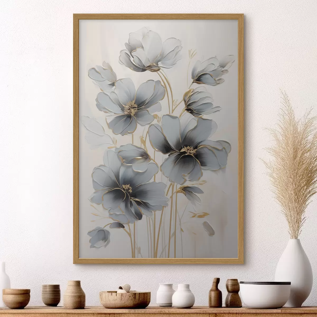 Poster Abstrakte Blumen f46822