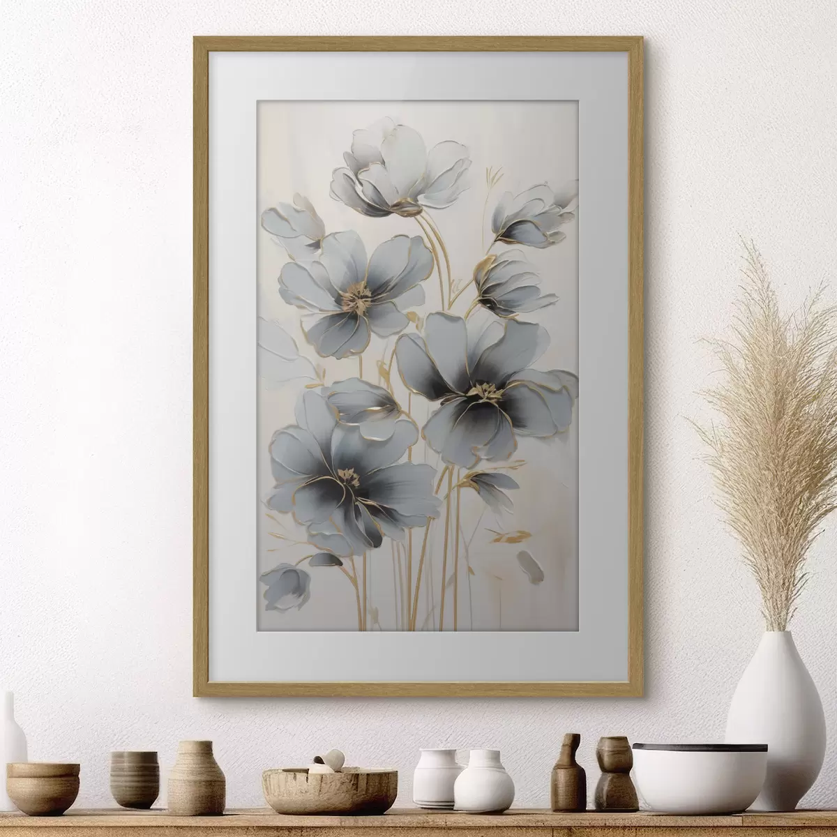Poster Abstrakte Blumen f46822