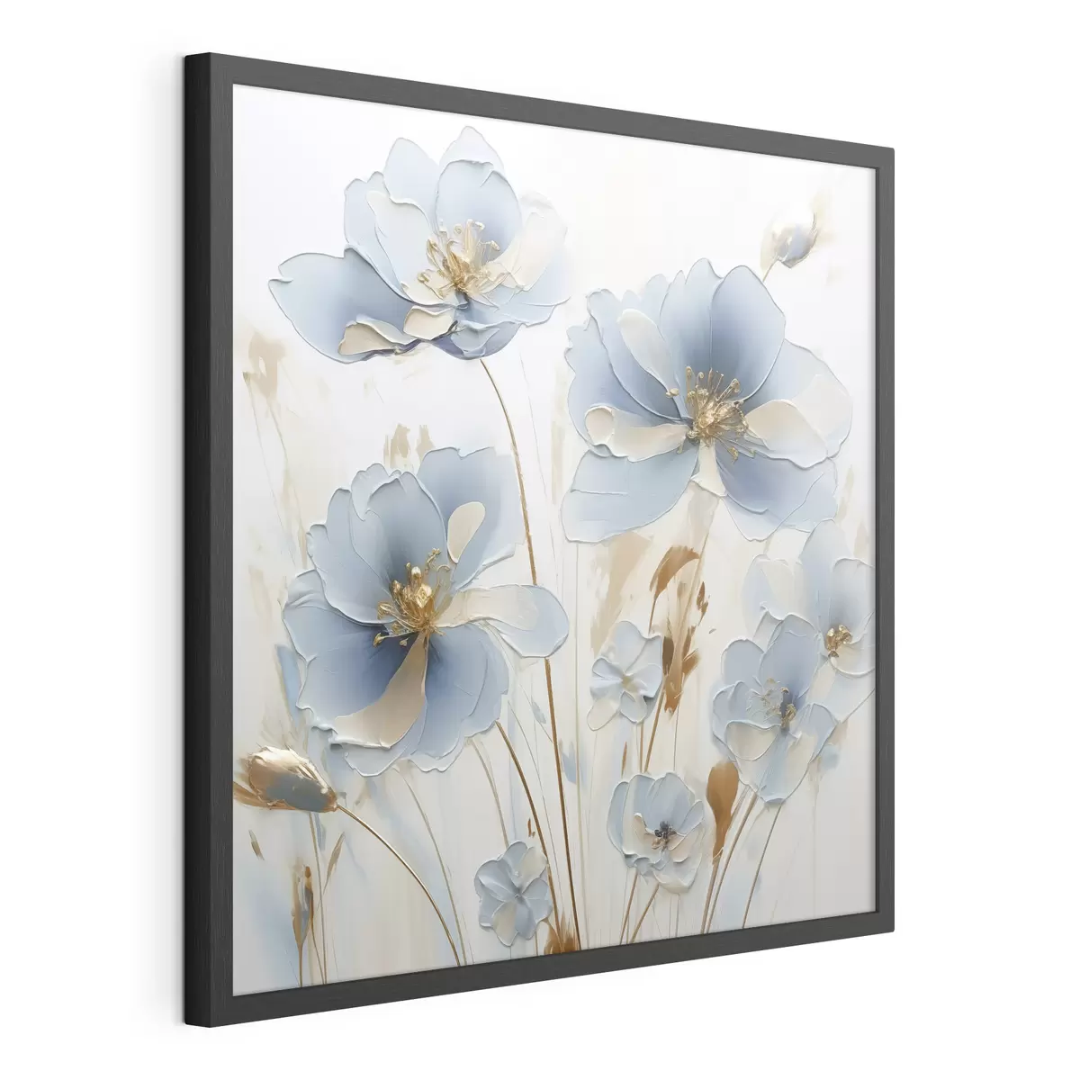 Poster Zarte Blumenimitation aus der Malerei f46824