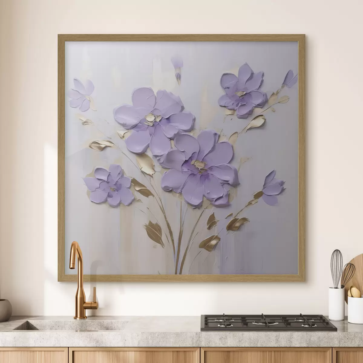 Poster Blumen Nachahmung Malerei f46827