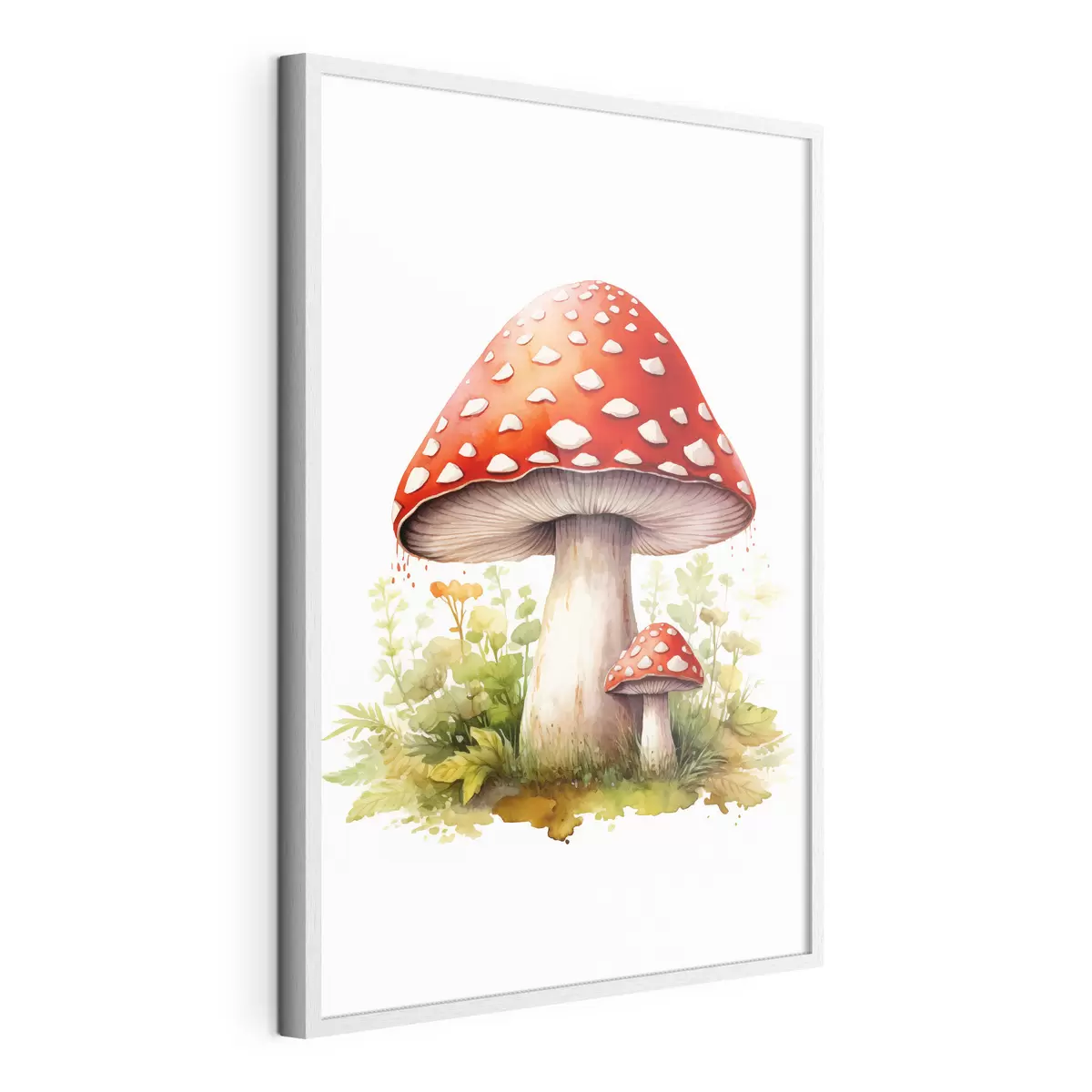 Poster Waldpilze, Fliegenpilz, Aquarellimitation f46767