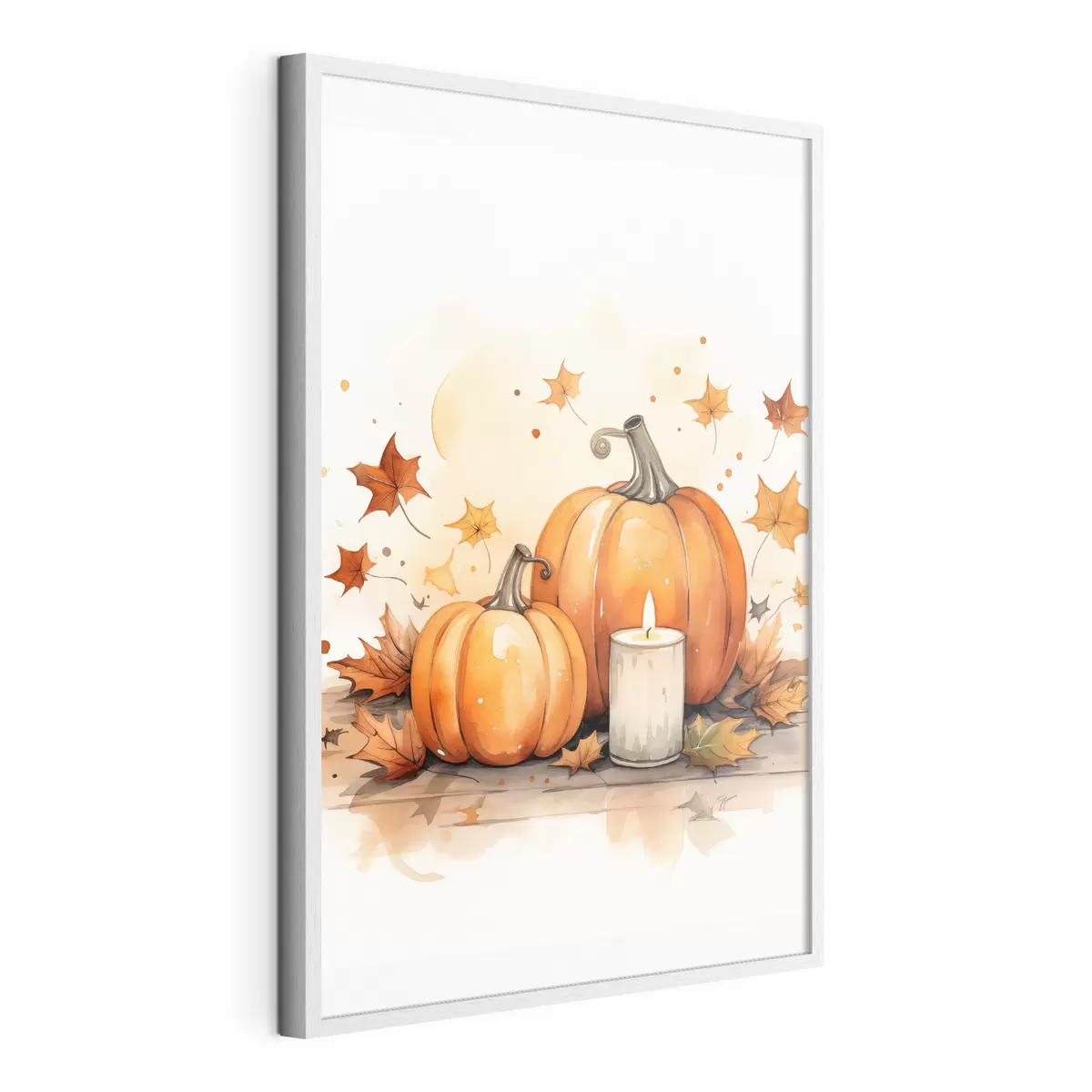 Poster Herbstkomposition, Aquarellimitation f46770