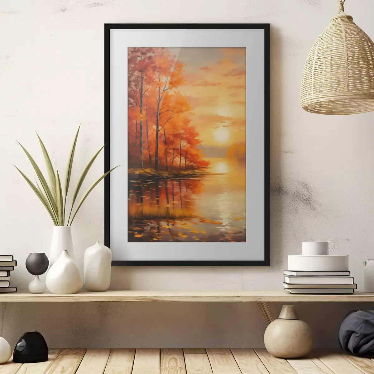 Poster Herbstwald f46771