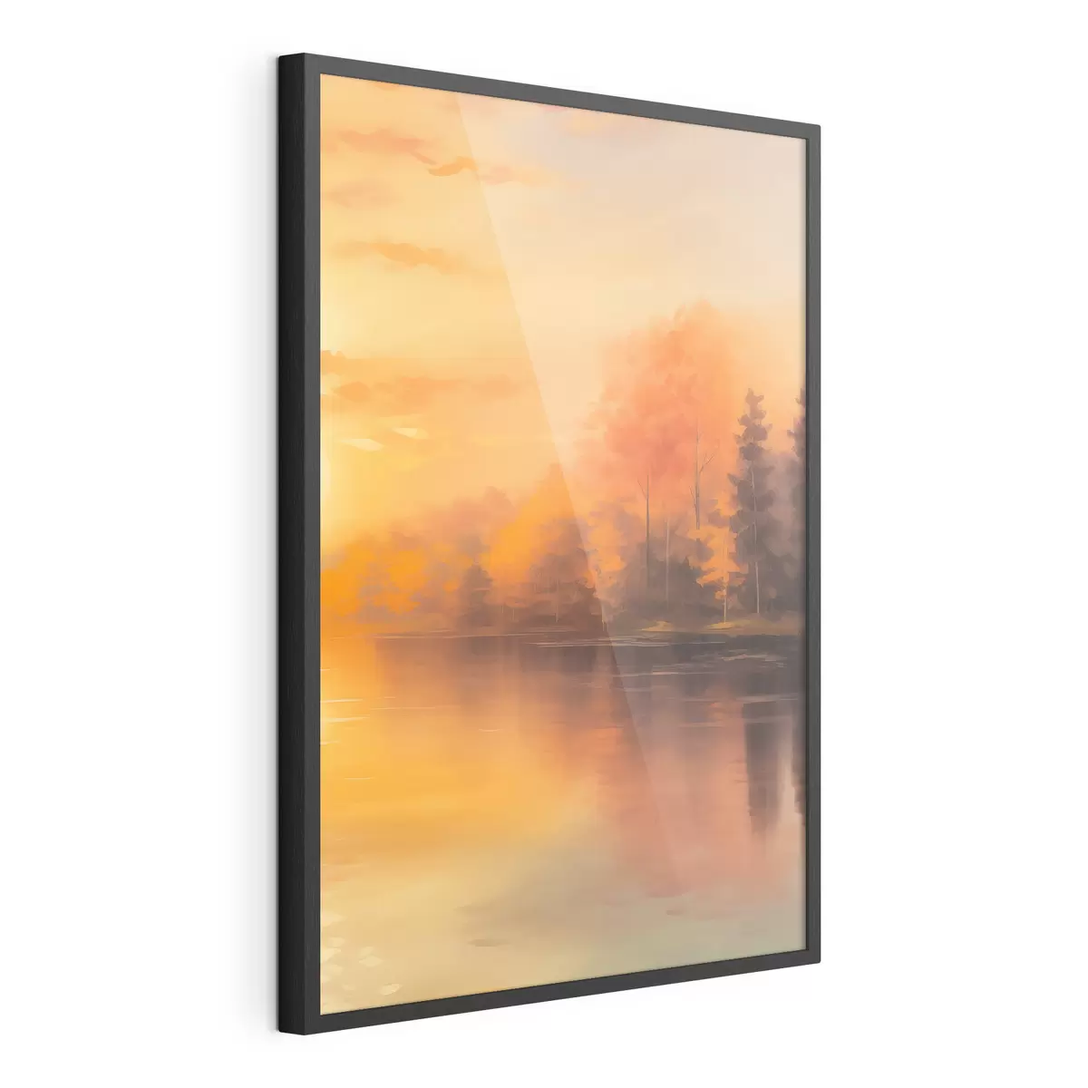 Poster Wald an einem Teich f46772