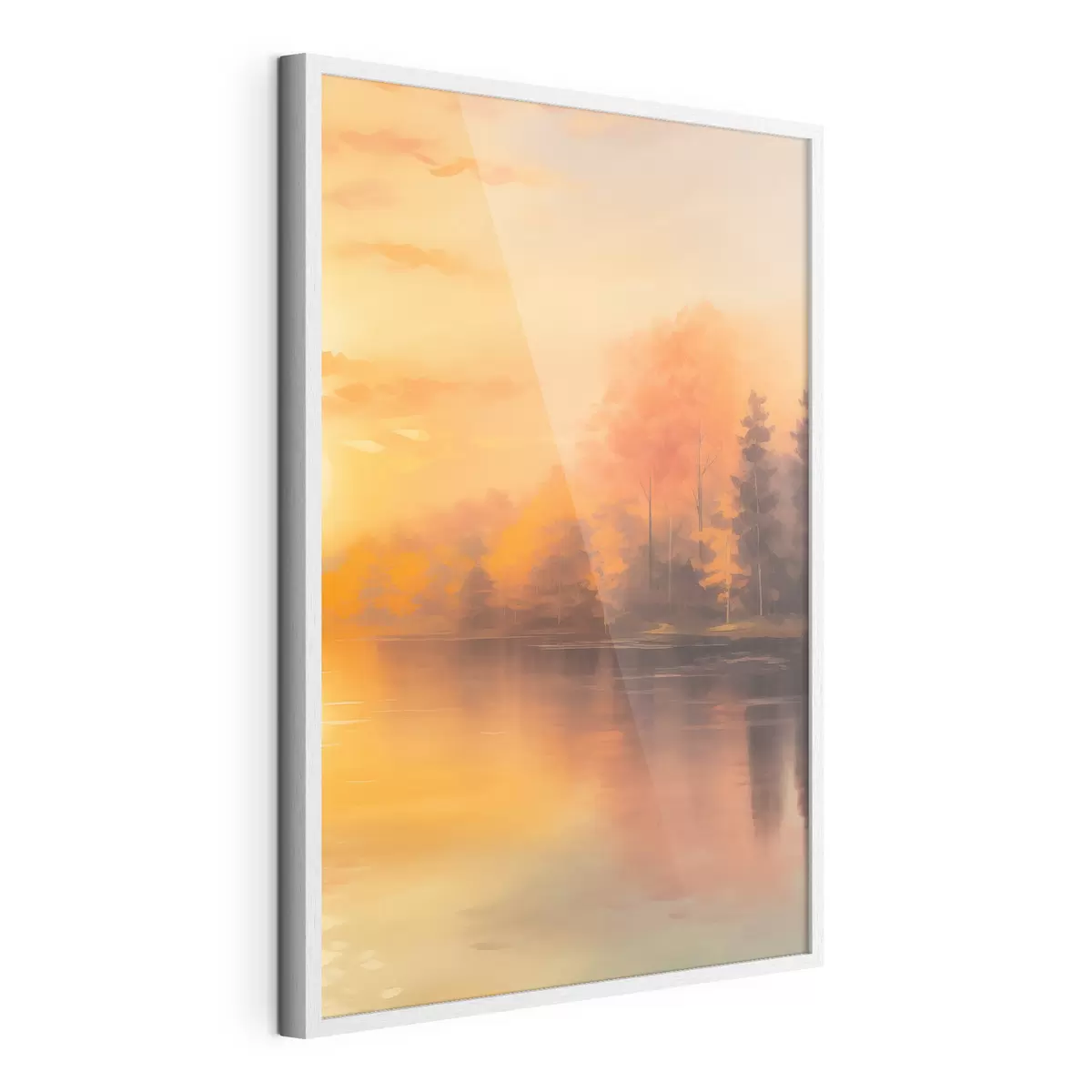 Poster Wald an einem Teich f46772