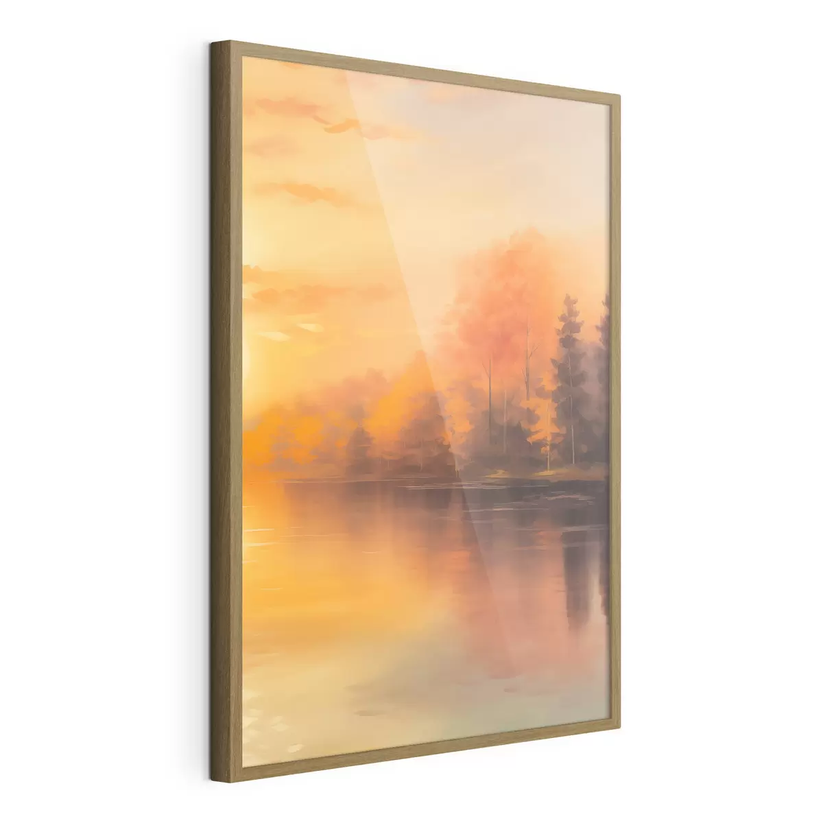 Poster Wald an einem Teich f46772
