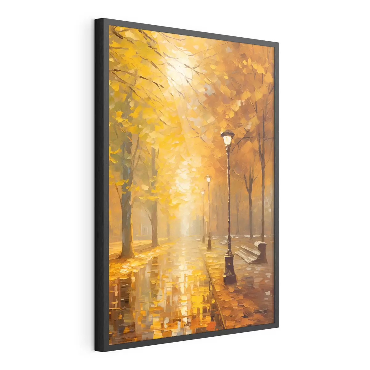 Poster Gasse in einem herbstlichen Park f46778