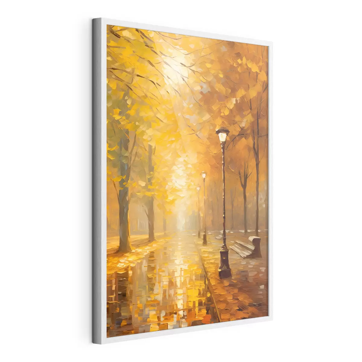 Poster Gasse in einem herbstlichen Park f46778