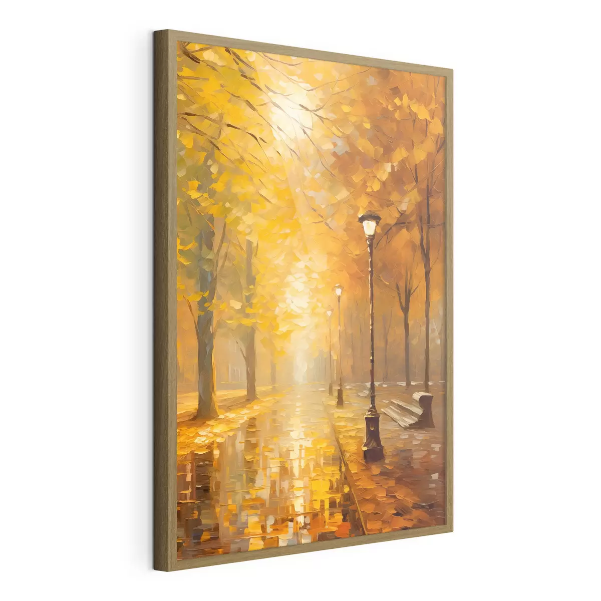 Poster Gasse in einem herbstlichen Park f46778
