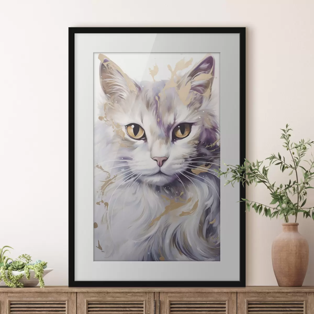 Poster Abstrakte Katze f46837