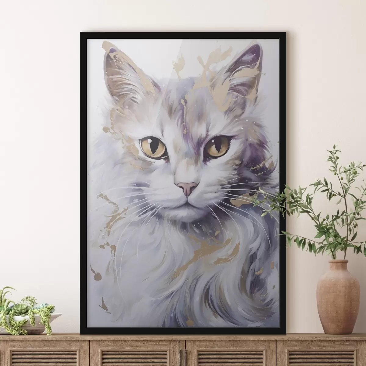 Poster Abstrakte Katze f46837